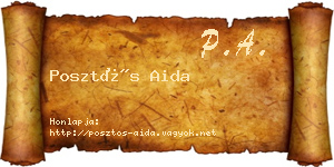 Posztós Aida névjegykártya